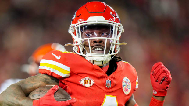 Former SMU wide receiver Rashee Rice runs for a score against Bengals